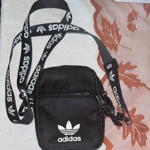 Adidas Black Belt Bag with Logo